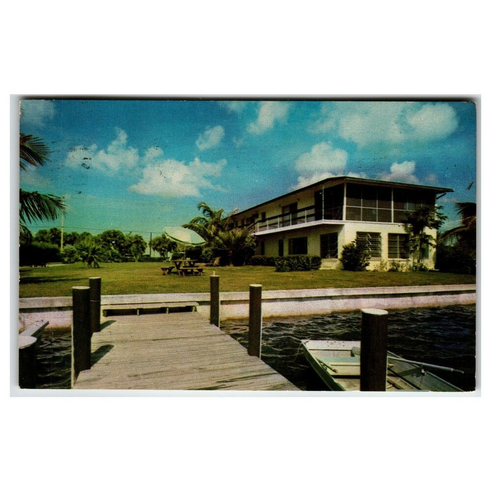 Naples FL Bahia House Vanderbilt Beach Postcard 1978 Posted Dukane Press